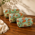 Harit Quilted Cotton Pouch Set