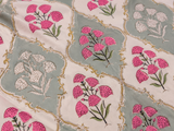 Pushplata pink bedsheet detail