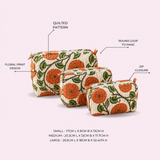 Suraj Quilted Cotton Pouch Set - feature infographic