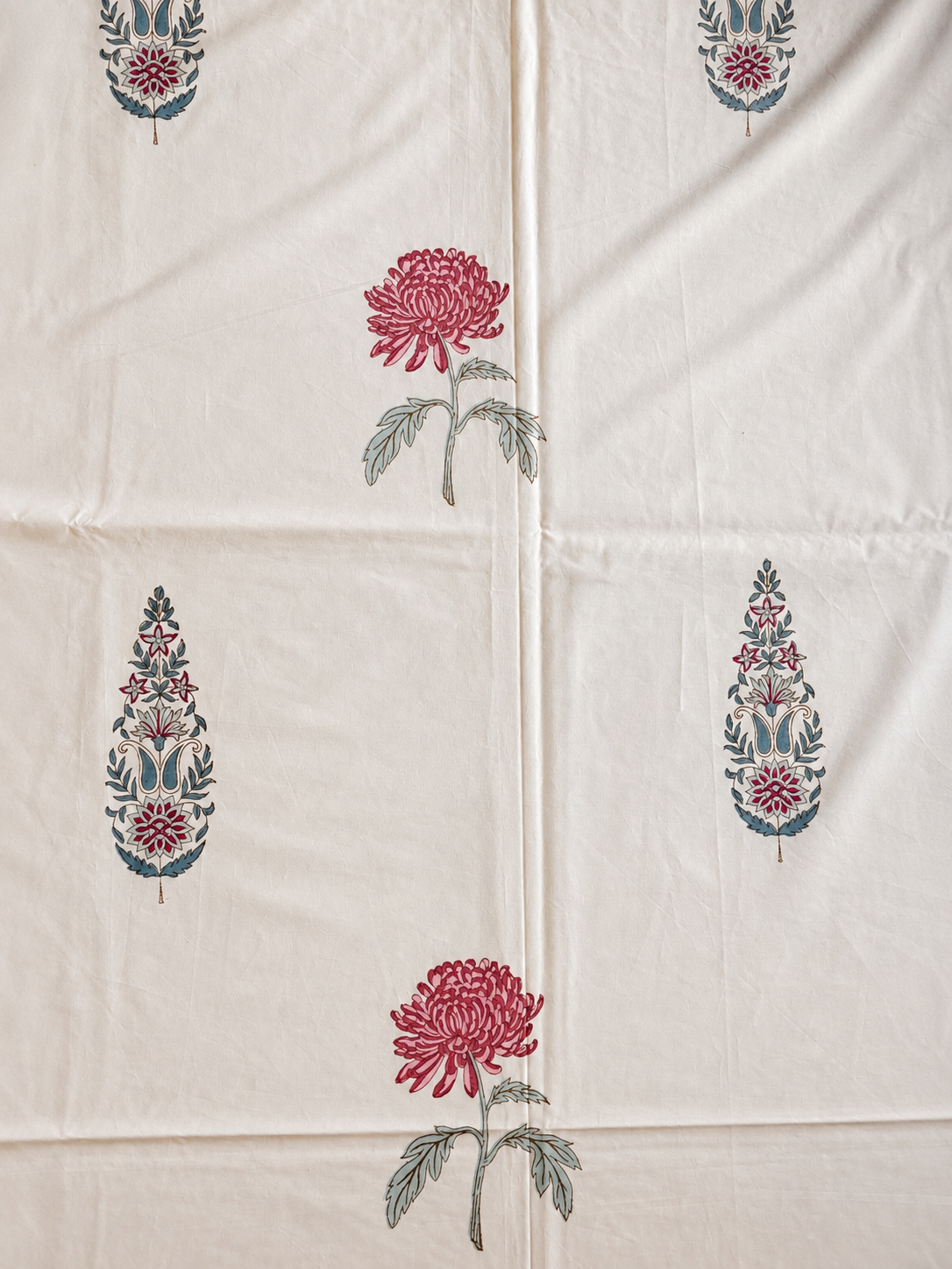 Ambari rust bedsheet close up