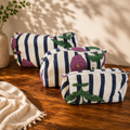 Rani Quilted Cotton Pouch Set