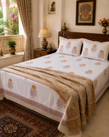 Kairavi bedsheet floral print detail