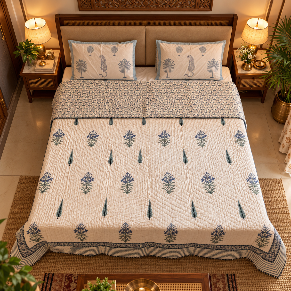 Nilgiri quilt, full front view